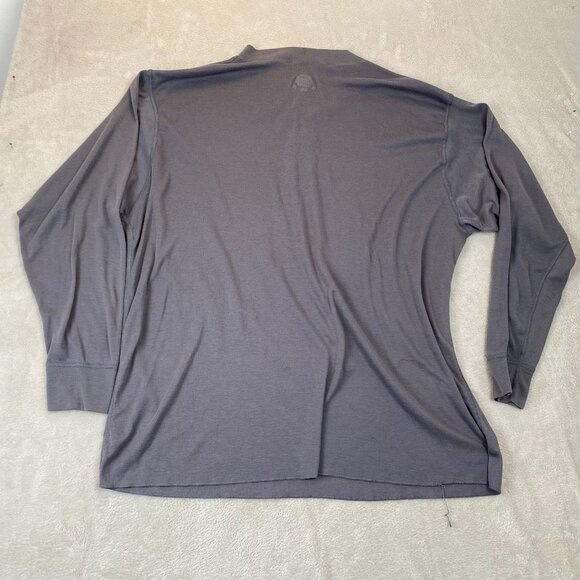 Cabela's Mens T-Shirt Size 3XL Tall Henley Pullover Long Sleeve Lightweight Gray - Picture 8 of 8
